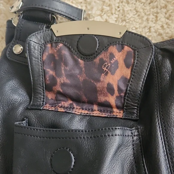 Medium black b malowsky leather bag - Picture 3 of 11